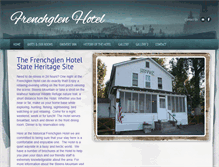 Tablet Screenshot of frenchglenhotel.com